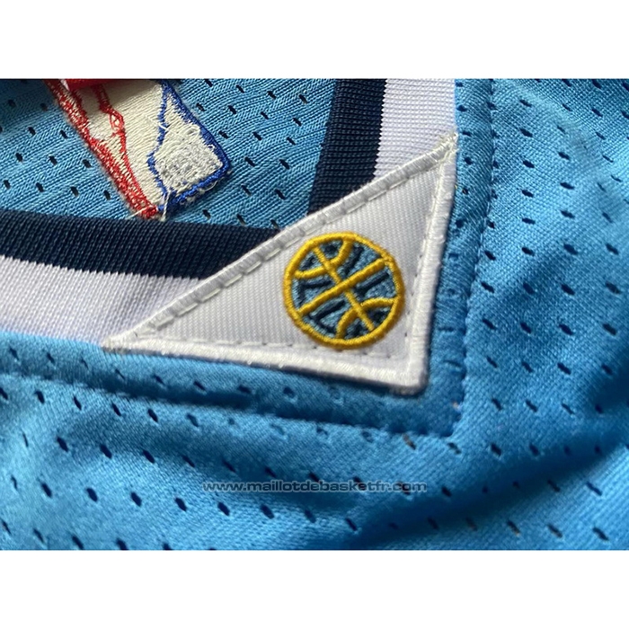 Maillot Denver Nuggets Nikola Jokic #15 Mitchell & Ness 2016-17 Bleu